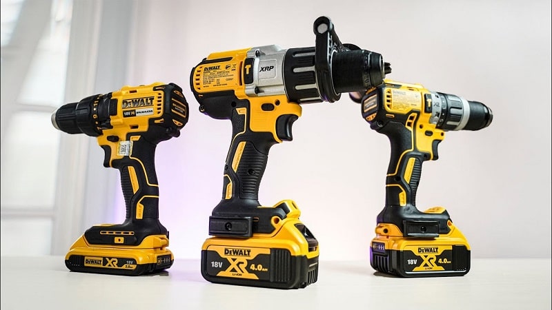 Hãng Dewalt cung cấp các loại máy khoan chất lượng