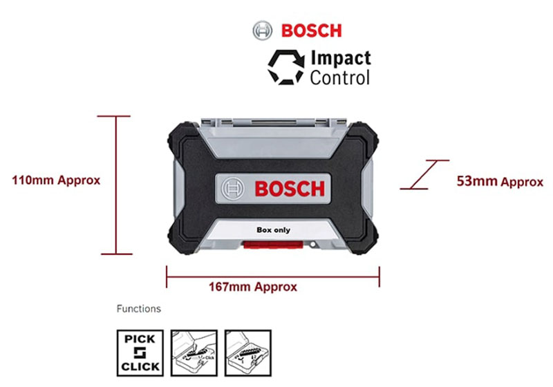 Hộp đựng Bosch 2608522363 size L chứa được nhiều phụ kiện