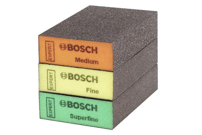 Bộ nhóm foam chà gỗ 3 miếng Bosch 2608901175