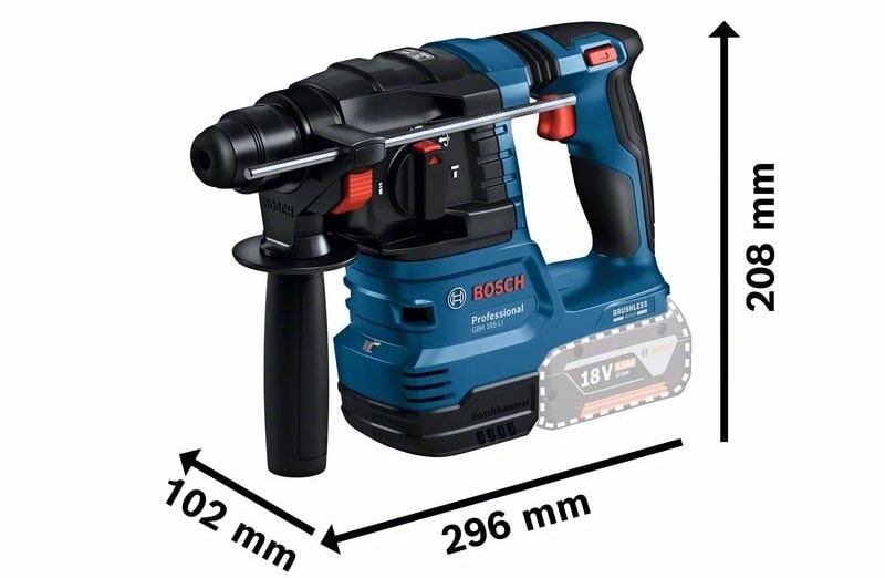 Bosch GBH 185-Li bền chắc, khoan linh hoạt tại nhiều nơi