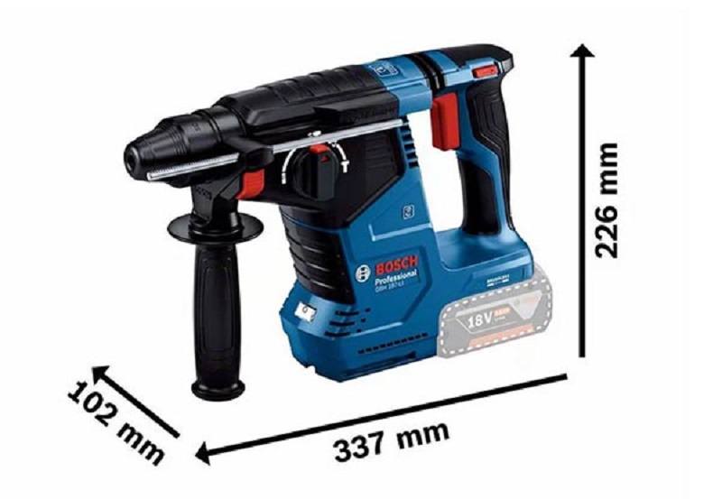 Bosch GBH 187-LI có thiết kế nhỏ gọn