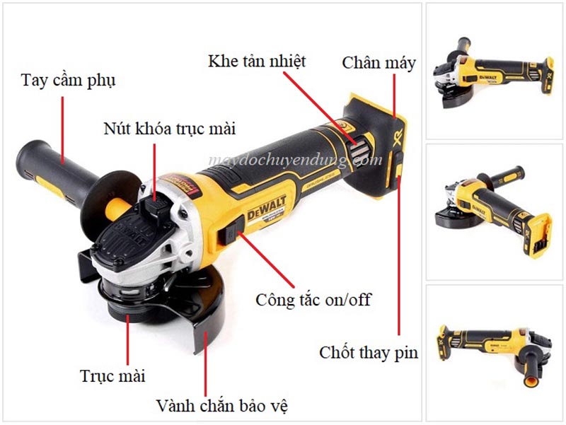 Máy mài góc dùng pin Dewalt DCG405N-KR (solo)