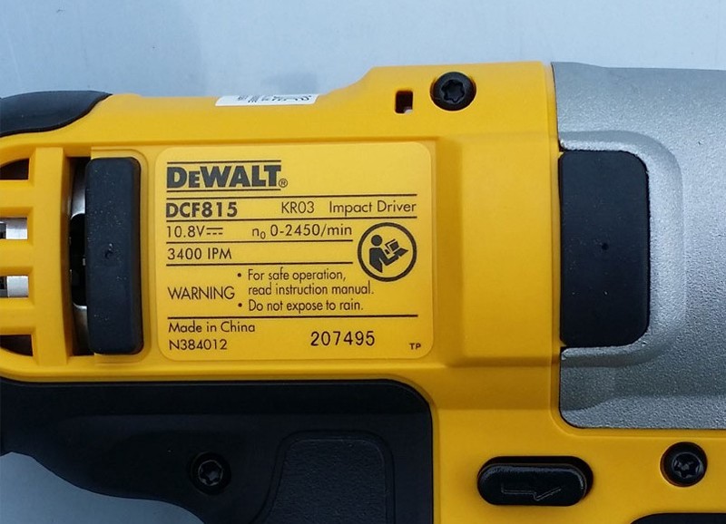 Thông số kỹ thuật của máy vặn vít Dewalt DCF815N-KR 108V Solo