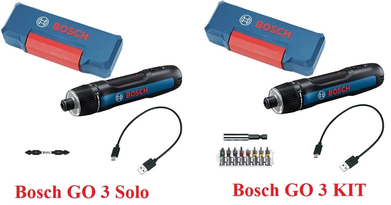Hai sản phẩm Bosch GO 3 Solo và Bosch GO 3 KIT