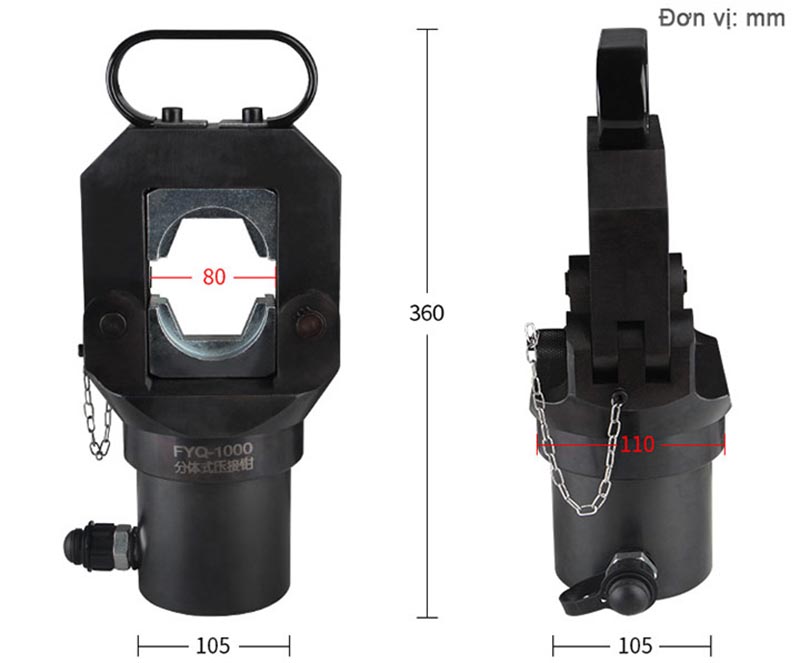 Đầu ép cos thủy lực FYQ-1000