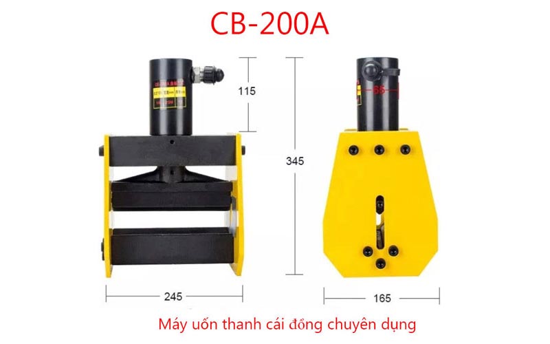 Đầu uốn thanh cái thủy lực CB-200A