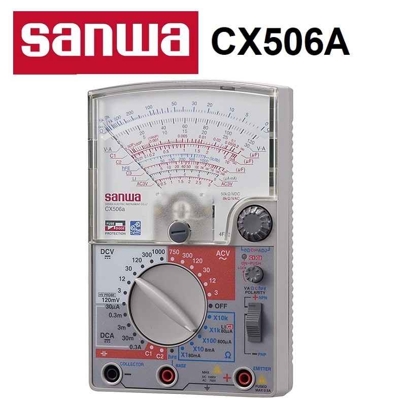 Đồng hồ vạn năng Sanwa CX-506 nhỏ gọn, dùng màn hình kim