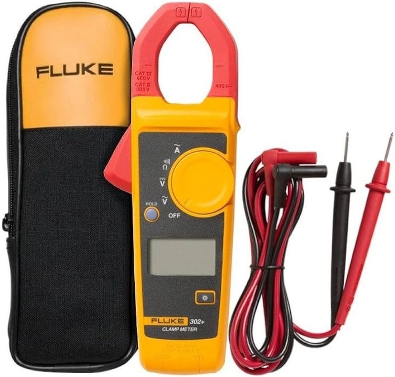 Ampe kìm Fluke 302+ bền chắc, dùng màn hình số