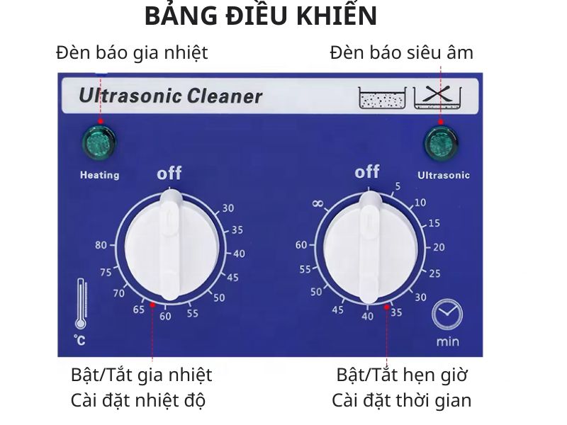 Bể rửa siêu âm có gia nhiệt