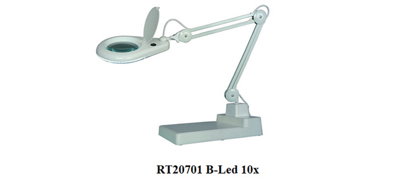 Kính lúp để bàn RT20701 B-Led 10X là thiết bị quan sát chất lượng tốt