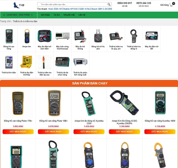 THB Việt Nam cung cấp đa dạng các thiết bị đo điện