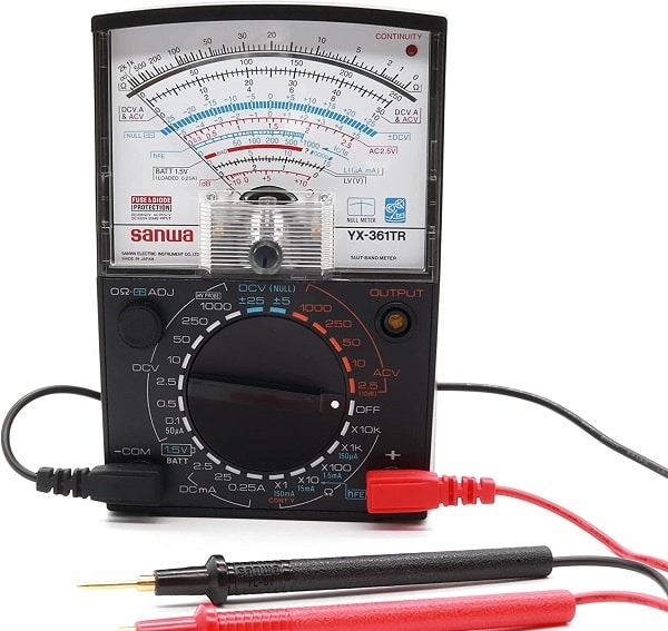 Sanwa YX-361TR đo chính xác cung cấp kết quả trên đồng hồ vạn năng kim