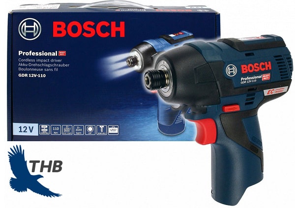 Bosch GDR 12V-110 dùng pin 12V động cơ không chổi than