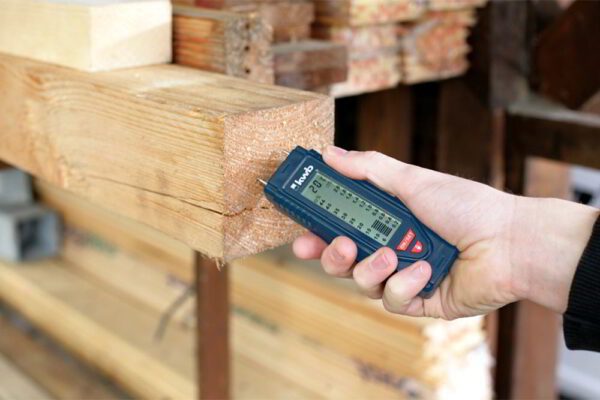 Máy đo độ ẩm gỗ dạng kim với hai chân đo