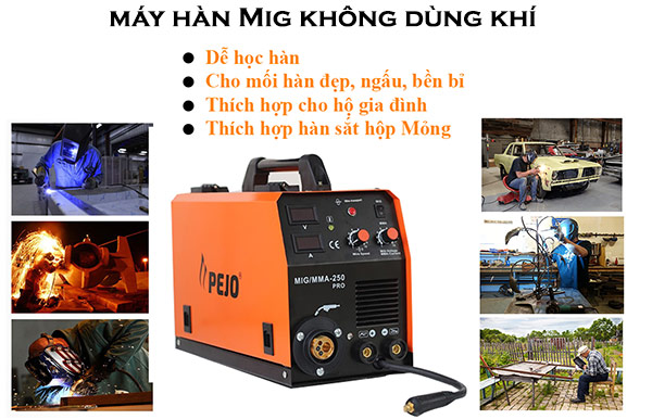 Ưu điểm máy hàn Mig không dùng khí