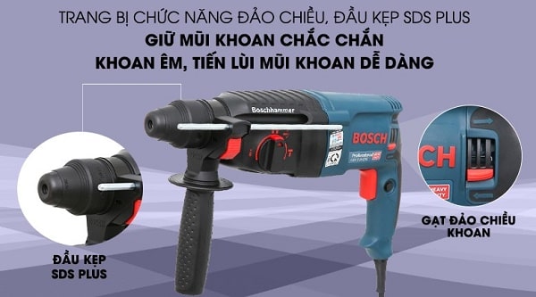 Cách chọn máy khoan bê tông cần chú ý đầu cặp phải chịu lực tốt