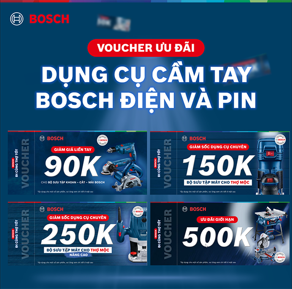 DỤNG CỤ CẦM TAY ĐIỆN VÀ PIN BOSCH