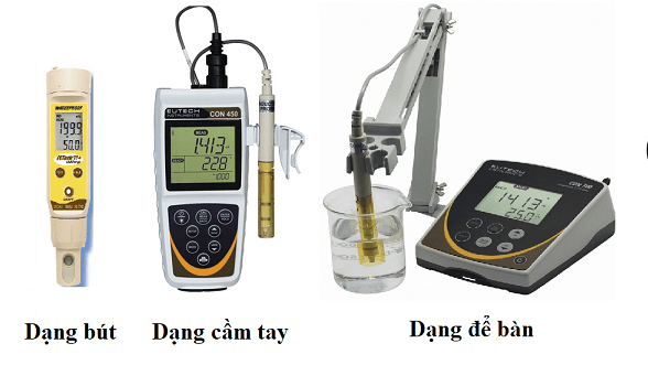 Một số dạng máy đo EC phổ biến 