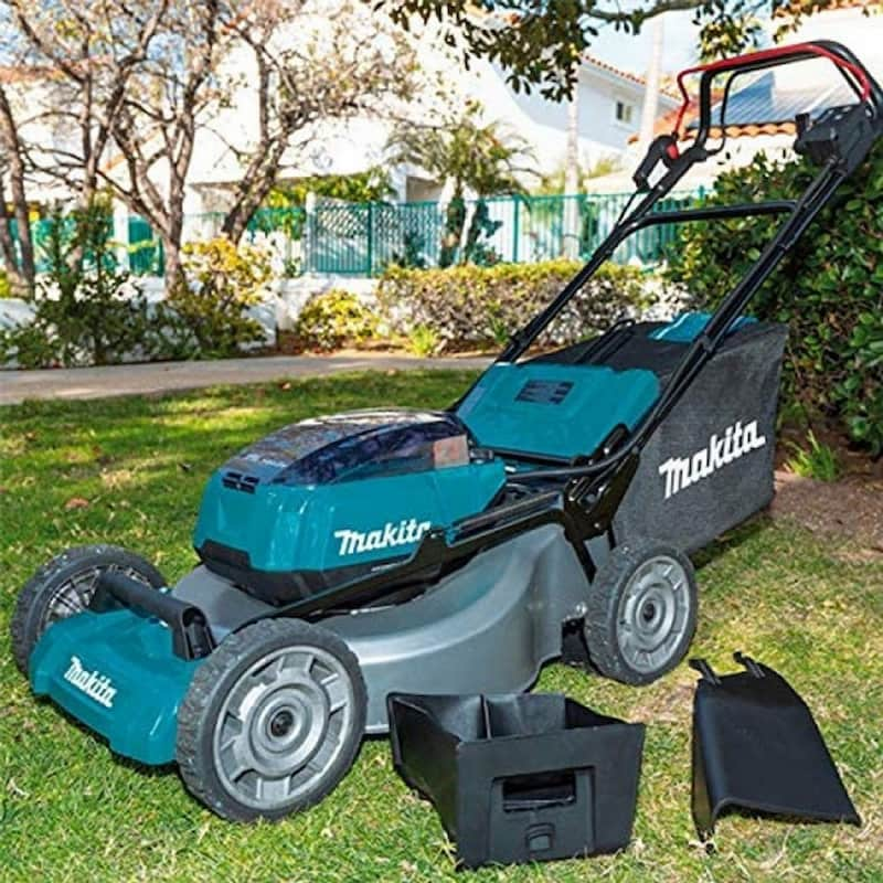 Makita DLM532Z sử dụng 4 bánh xe cao su