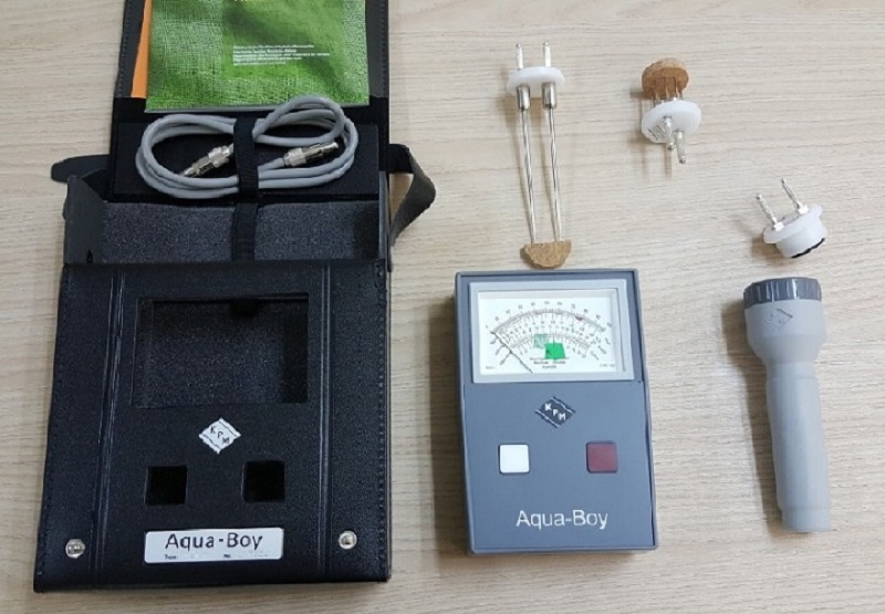 Hình ảnh bộ máy đo độ ẩm vải Aqua-Boy TEMI (kèm cảm biến)