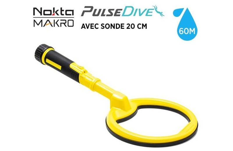 máy dò kim loại dưới nước PulseDive 2 in 1 chống nước, dò nhanh