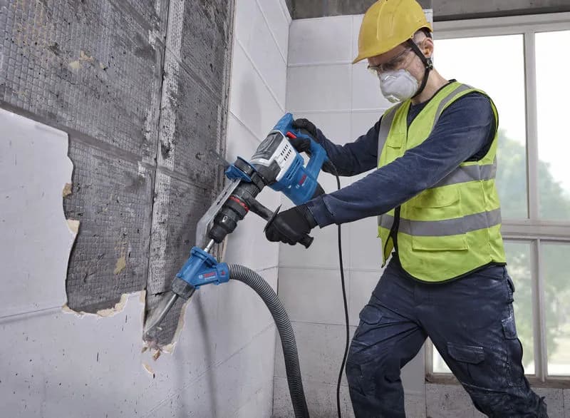 Máy đục bê tông Bosch GSH 5MX được ứng dụng hiệu quả trong nhiều công việc
