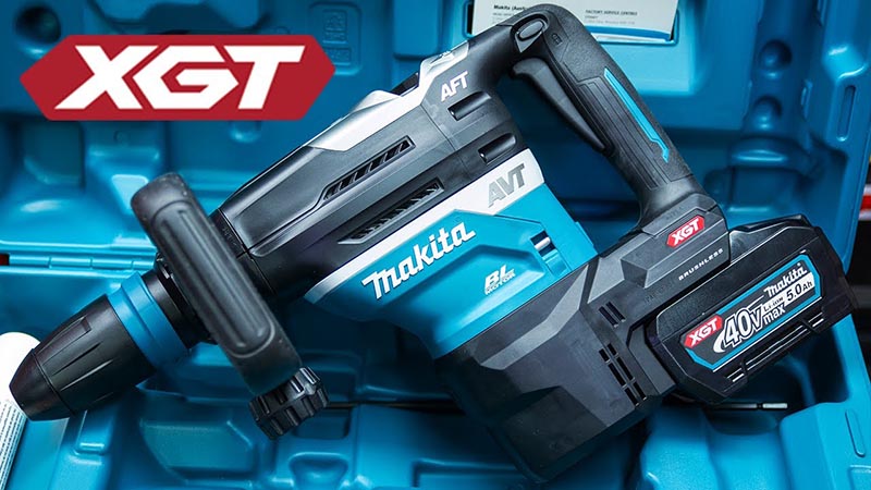 Thiết kế hiện đại của máy đục bê tông Makita HM001GM202 