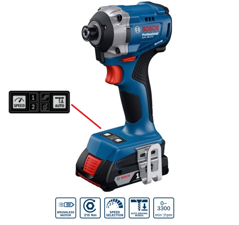 Máy vặn ốc vít dùng pin Bosch GDR 18V-215