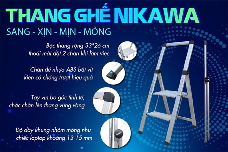 Đặc điểm nổi bật của thang nhôm Nikawa NK-2SL