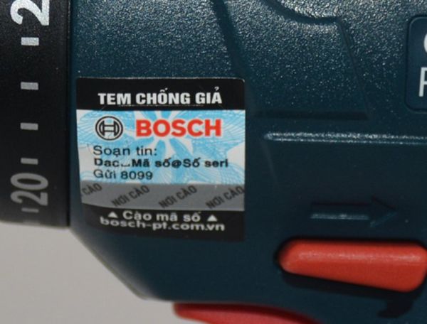 Tem chống hàng giả của Bosch
