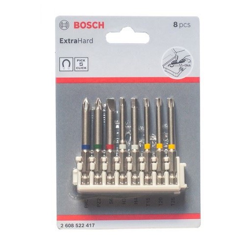 Bộ 8 vặn vít extra hard 65mm Bosch 2608522417