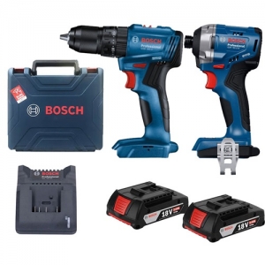 Combo máy vặn ốc vít và khoan pin Bosch GDR 18V-215& GSB 185-LI