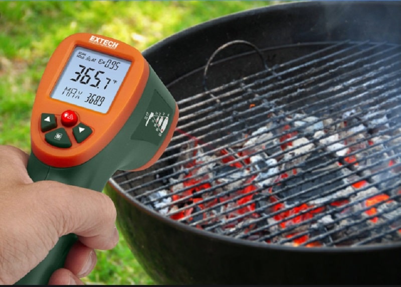 Súng đo nhiệt hồng ngoại Extech IR270 thực hiện các phép đo nhiệt độ không tiếp xúc từ -4 đến 1202 ° f (-20 đến 650 ° c