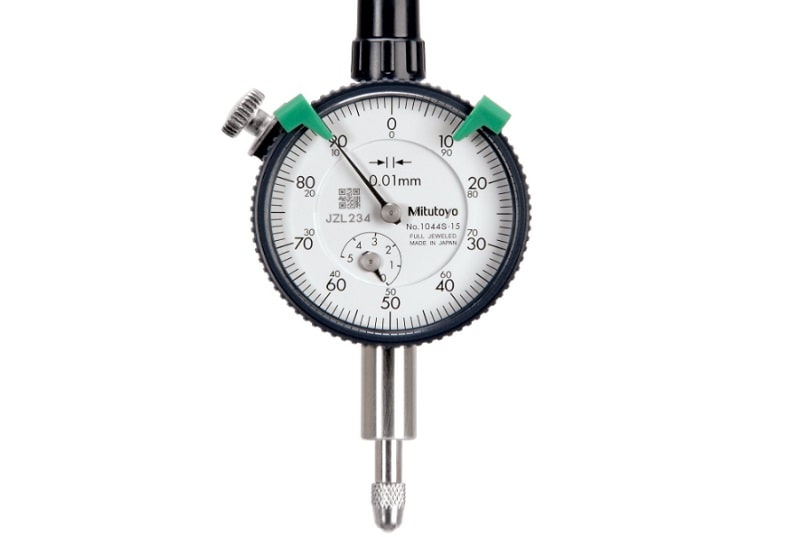 Đồng hồ so kiểu sơ Mitutoyo 1044S có khả năng thực hiện đo ở phạm vi từ 0-5mm 