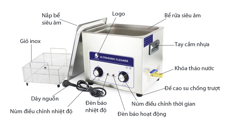 Máy rửa siêu âm gia nhiệt TP-06 15 lít