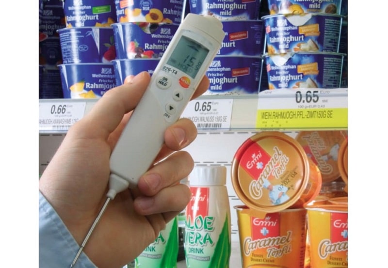 Thiết bị đo nhiệt độ Testo 826-T4 ứng dụng chủ yếu trong thực phẩm