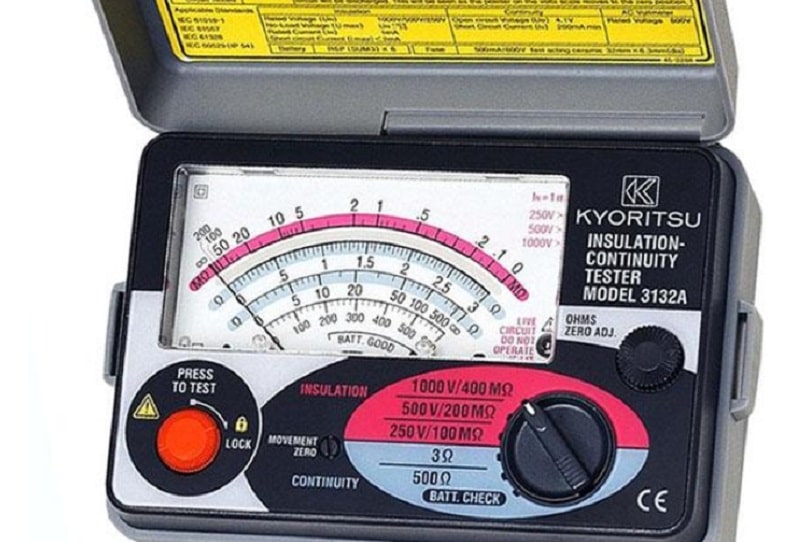 Máy đo đo điện trở cách điện Kyoritsu 3132A đo dải đo lên đến 1000V