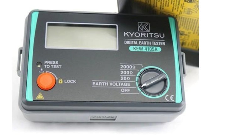Kyoritsu 4105AH là máy đo điện trở đất hiển thị dạng số