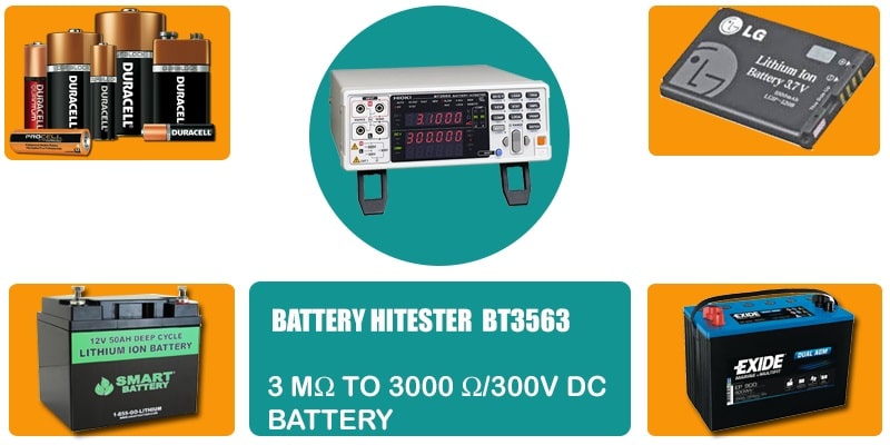 Đồng hồ đo kiểm tra ắc quy Hioki BT3563 là máy kiểm tra pin DC 3 mΩ đến 3000 Ω / 300V