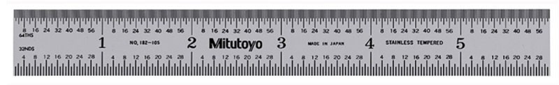 Thước lá thép rộng 15mm Mitutoyo 182-302 được sản xuất trên dây chuyền công nghệ hiện đại của thương hiệu Mitutoyo từ Nhật Bản