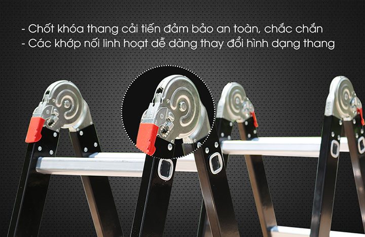 Chốt khóa thang cải tiến vượt trội